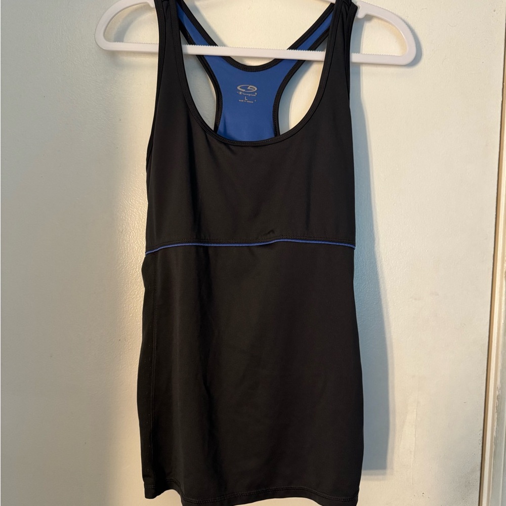 Champion Blue and Black Sports Tank Top GUC